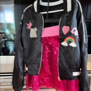 Justice JoJo Siwa skirt  & jacket sizer medium